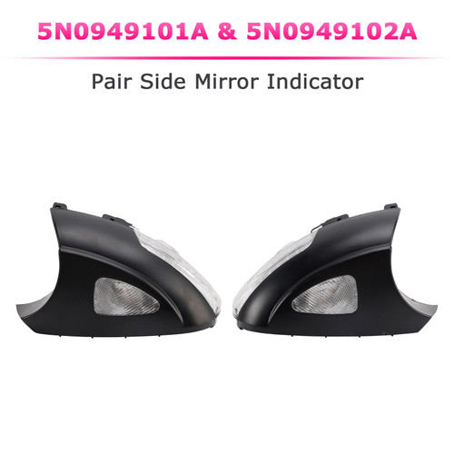 2010-2020 Seat Alhambra 7N Pair Side Mirror Indicator 5N0949102A Generic