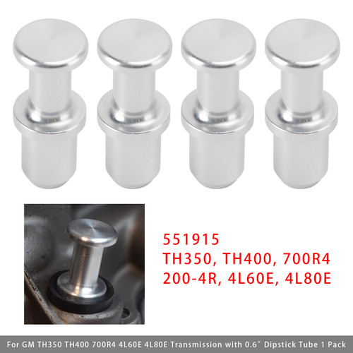4 Pack 551915 Dipstick Tube Plug Seal For GM TH350 TH400 700R4 4L60E 4L80E Transmission with 0.6â?Dipstick Tube