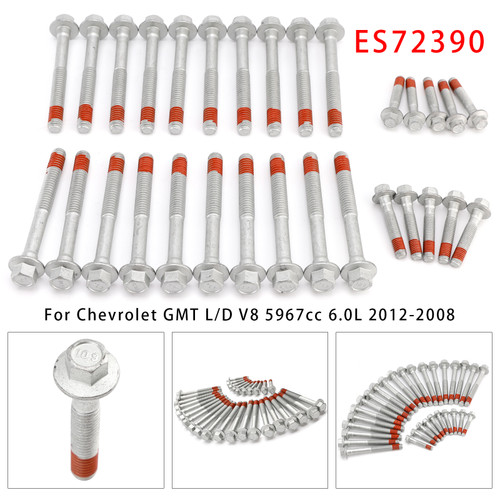 2012-2008 Chevrolet GM V8 30PCS Full Cylinder Head Bolts ES72390 Generic