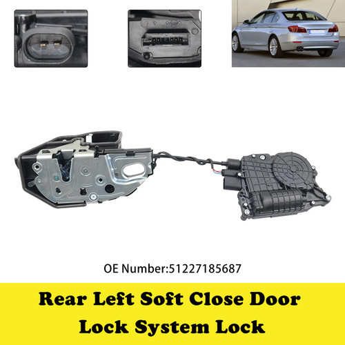 Rear Left Soft Close Door Lock 51227185687 For BMW 5 F10 F11 7 Series F01 F02