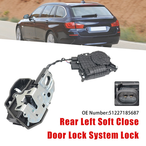 Rear Left Soft Close Door Lock 51227185687 For BMW 5 F10 F11 7 Series F01 F02