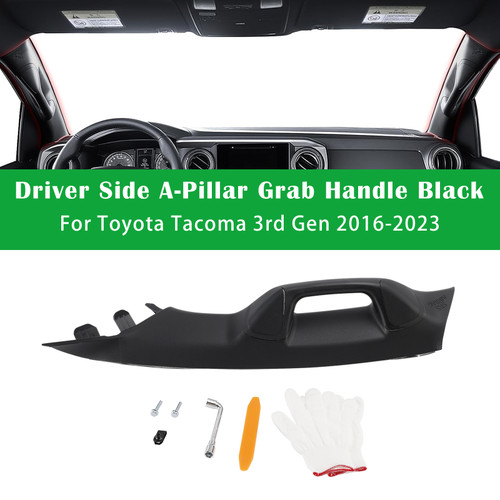 Driver Side A-Pillar Grab Handle Black For Toyota Tacoma 3rd Gen 2016-2023 Generic