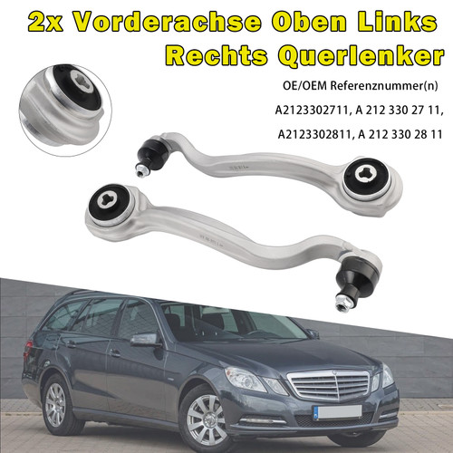 2x Front Axle Upper Control Arms (Left & Right) for Mercedes E-Class W212 2009-2017