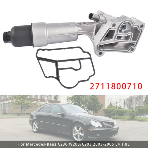 2003-2005 Mercedes-Benz C230 W203 C203 1.8L L4 Engine Oil Filter Housing 2711800710 Generic