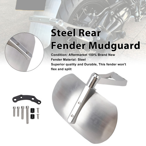 2014-2026 BMW R12 R nineT Steel Rear Fender Mudguard Silver Generic