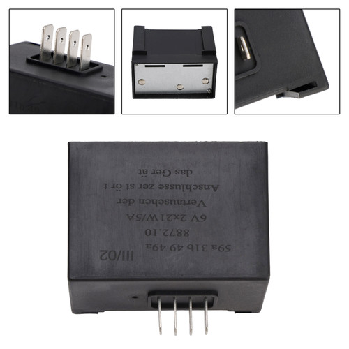 Voltage Regulator Flasher Relay fit for Simson 6V 2X21W/5A RELAY S50 S51 S53 S80