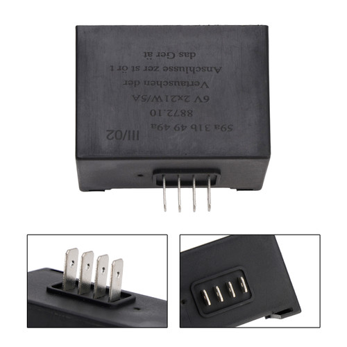 Voltage Regulator Flasher Relay fit for Simson 6V 2X21W/5A RELAY S50 S51 S53 S80