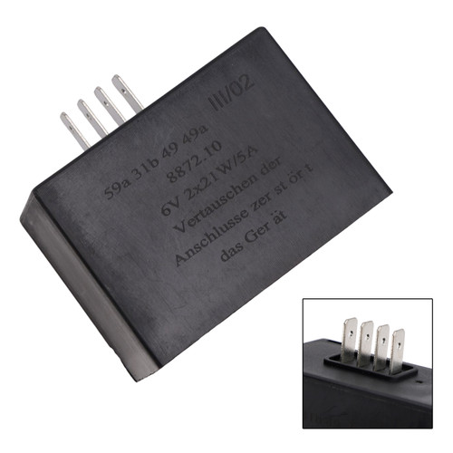 Voltage Regulator Flasher Relay fit for Simson 6V 2X21W/5A RELAY S50 S51 S53 S80