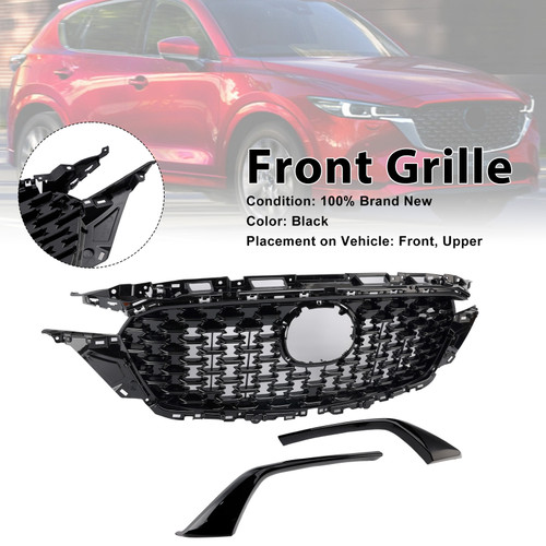 2022-2025 Mazda CX-5 Front Bumper Grille KSD5-50719 W/Molding Trim Generic