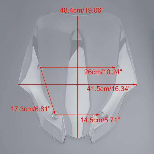 2025- YAMAHA X-MAX 300 Windshield WindScreen Fairing Clear Generic