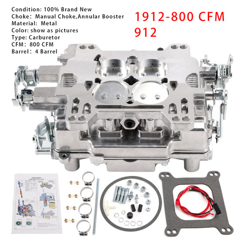 Carburetor Square Flange 4 Barrels 1912-800 For 1912 Thunder Series AVS2 800 CFM
