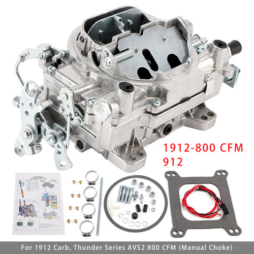 Carburetor Square Flange 4 Barrels 1912-800 For 1912 Thunder Series AVS2 800 CFM