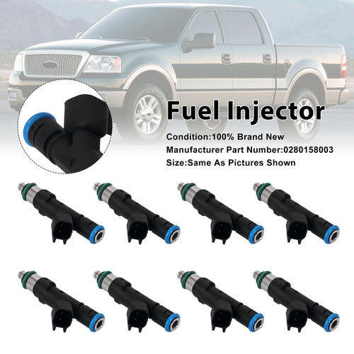 8Pcs Fuel Injector For Ford F-150 Lariat 5.4L V8 04 0280158003