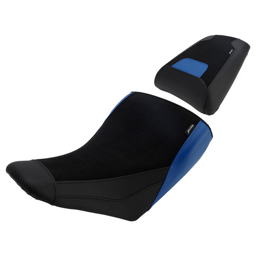 2023-2025 Suzuki V-Strom DL1050 Front & Rear Seat Driver Cushion Blue Generic
