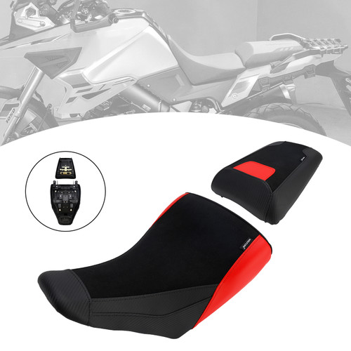 2023-2025 Suzuki V-Strom DL1050 Front & Rear Seat Driver Cushion Red Generic