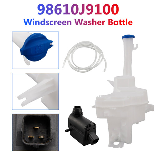 2018-2021 Hyundai Kona Windscreen Washer Bottle With Pump Sensor & Cap Generic