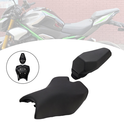 2025 Kawasaki Ninja Z900 Thickened Front&Rear Seat Driver Cushion Pu Black Generic