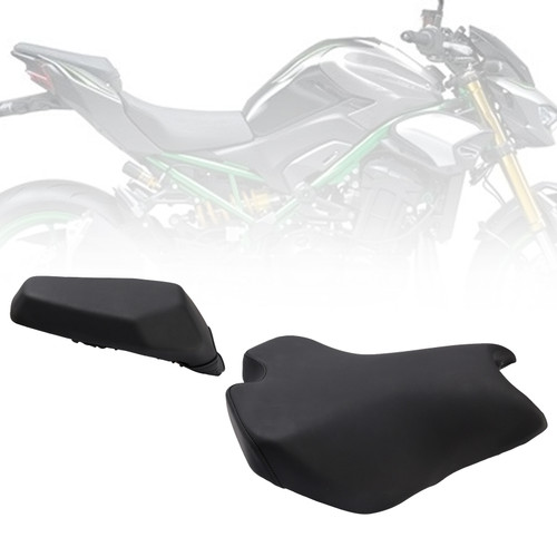 2025 Kawasaki Ninja Z900 Thickened Front&Rear Seat Driver Cushion Pu Black Generic