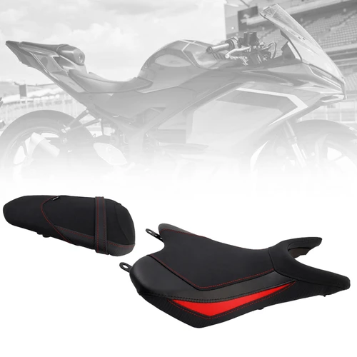 2025 Yamaha Yzf-R3 Mt-03 Front & Rear Seat Driver Cushion Red Generic