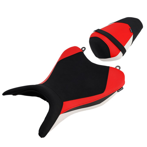 2025 Yamaha Yzf-R3 Mt-03 Front & Rear Seat Driver Cushion White&Red Generic