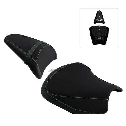 2017-2025 Kawasaki Ninja 650 Z650 Front & Rear Seat Driver Cushion Green Generic