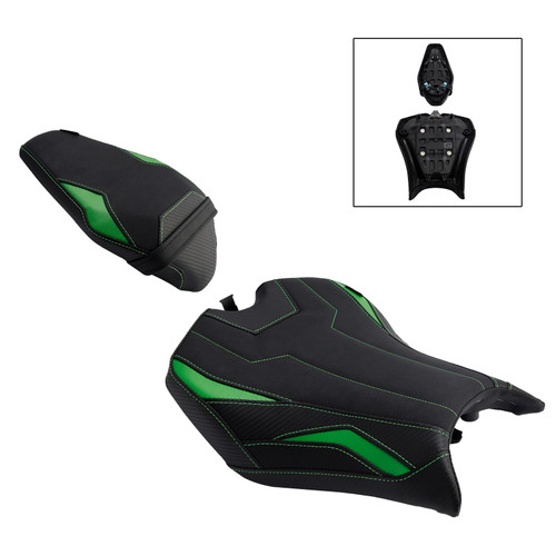 2025 Kawasaki Z900 Zr900-F Front & Rear Seat Driver Cushion Green Generic