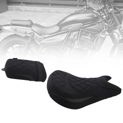 2024-2025 Kawasaki Eliminator 500 Front & Rear Seat Driver Cushion Lower Black Generic