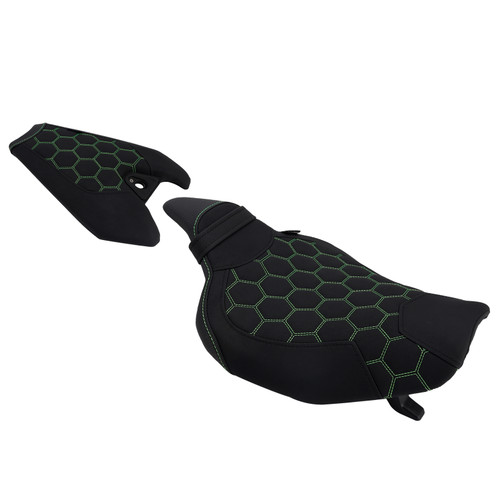 2014-2025 Kawasaki Z1000 Front & Rear Seat Driver Cushion GRN Generic
