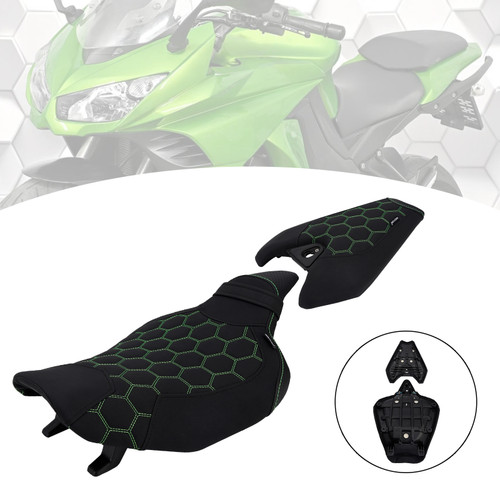 2014-2025 Kawasaki Z1000 Front & Rear Seat Driver Cushion GRN Generic