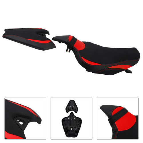 2014-2025 Kawasaki Z1000 Front & Rear Seat Driver Cushion Red Generic