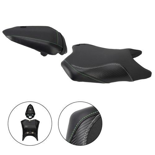 2024-2025 Kawasaki Ninja Z500 Front & Rear Seat Driver Cushion Black Generic