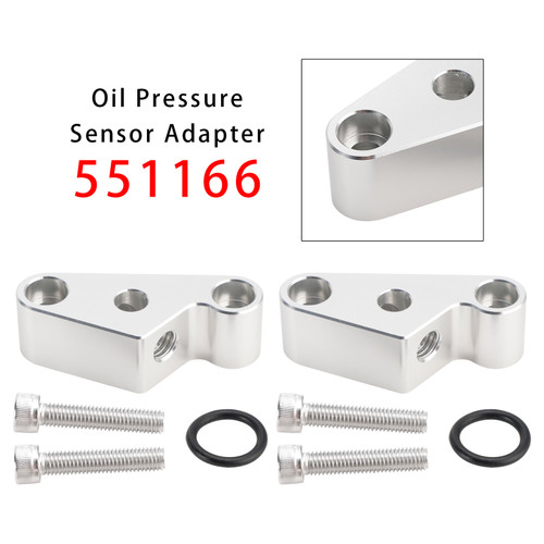 2 Pack Oil Pressure Sensor Adapter Port 551166 For Gen 5 Lt Valley Pan-M12-1.75 Sending Unit