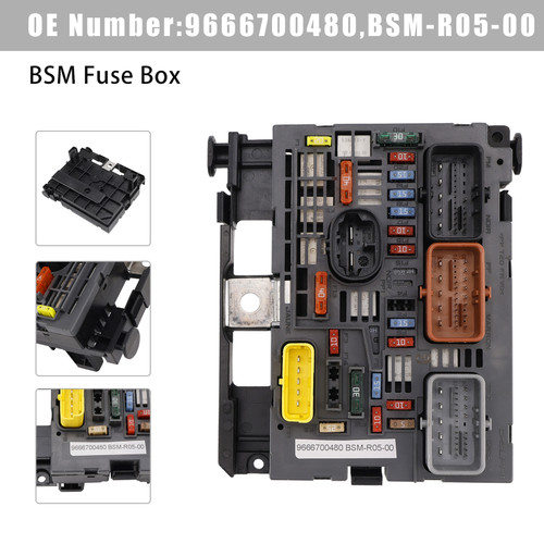 2008-2015 Citroën Berlingo B9 BSM Fuse & Relay Box 9666700480 Generic