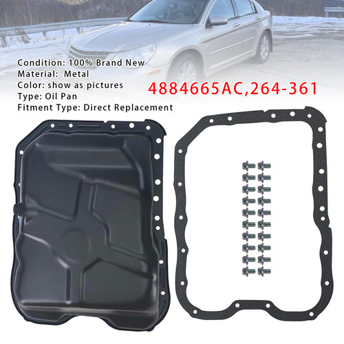 2007-2014 Chrysler 200 Cirrus Sebring L4 2.4L 4884665AC Engine Oil Pan Kit 264-361 Generic