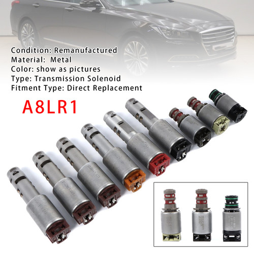 2011-2016 Hyundai Genesis 9PCS A8LR1 Transmission Solenoid Valve Kit Generic