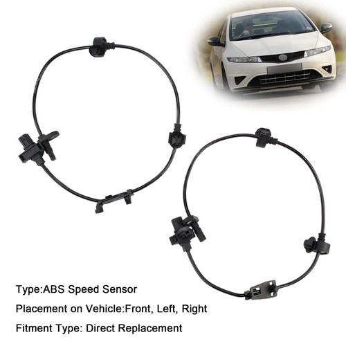 2006-2011 Honda Civic Front 2 ABS Wheel Speed Sensor Generic