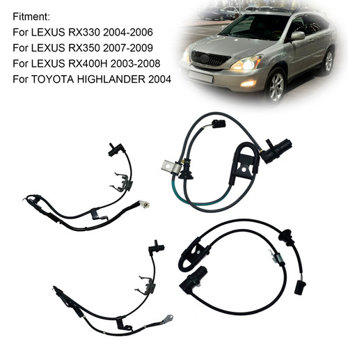 2003-2009 LEXUS RX330 RX350 RX400H 4×ABS Wheel Speed Sensor Front Rear Left Right Generic