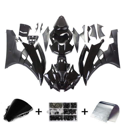 2006-2007 Yamaha YZF-R6 Contrast Black R6 Racing Amotopart Fairings Customs Fairing