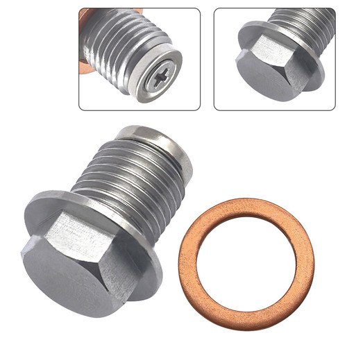 Universal Car Engine Magnetic Oil M14x1.5 Drain Plug Screw Nut Bolt Sump