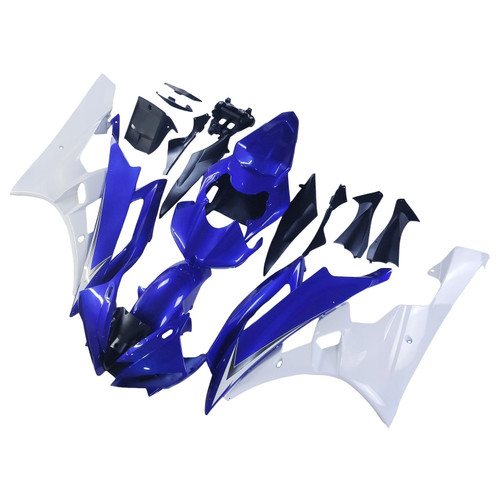 2006-2007 Yamaha YZF-R6 Blue & White R6 Racing Amotopart Fairings Customs Fairing
