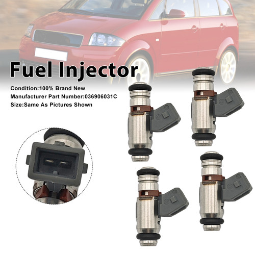 1999-2002 Seat Cordoba Ibiza Leon Toledo 4Pcs Fuel Injector 036906031C Generic