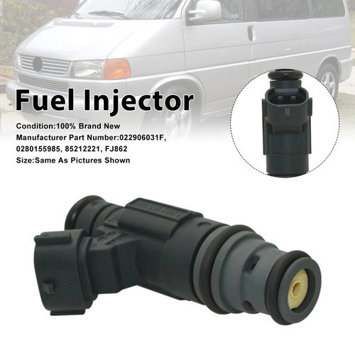 2001-2005 Volkswagen EuroVan Golf Jetta V6 2.8L 1Pcs Fuel Injector 0280155985 Generic