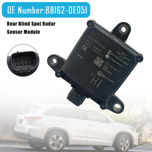 2017-2019 Toyota Highlander Rear Blind Spot Radar Sensor Module 88162-0E051 Generic