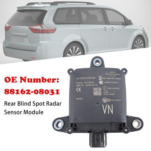 2018-2020 Toyota Sienna Rear Blind Spot Radar Sensor Module 88162-08031 Generic