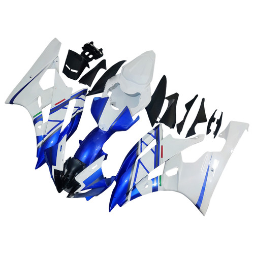 2006-2007 Yamaha YZF-R6 White Blue No.46 FIAT R6 Racing Amotopart Fairings Customs Fairing