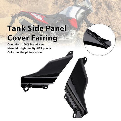2024-2026 Yamaha Tenere 700 Tank Side Panel Cover Fairing Black Generic