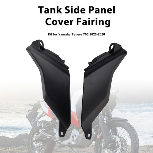 2024-2026 Yamaha Tenere 700 Tank Side Panel Cover Fairing Matte Black Generic
