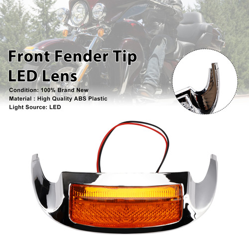 2014-2023 Front Fender Tip LED Lens Fit For Electra Glide Ultra Limited Low