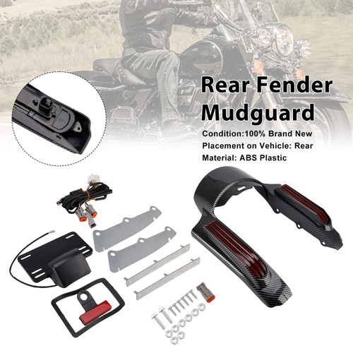 Rear Fender LED Light Red fit for Touring Road King FLHR Street Glide FLHX FLTRX 2014+