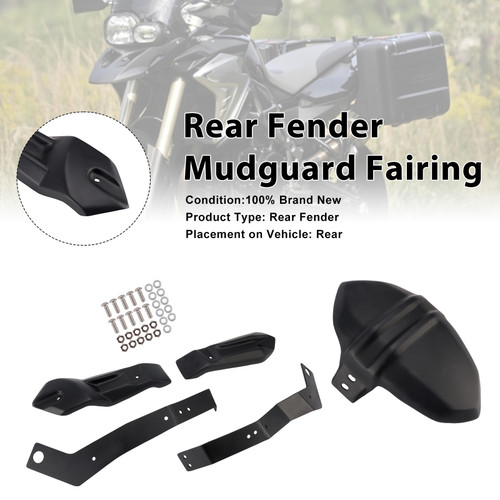 BMW F800GS Rear Fender Mudguard Fairing Black Generic